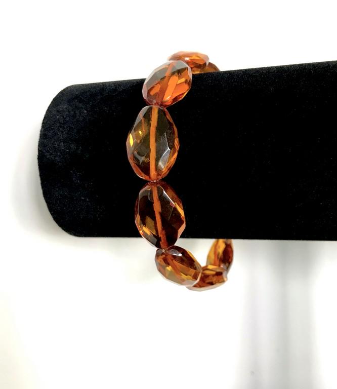Amazing Vintage Amber Bracelet made from Hand Carved (1 of 10)