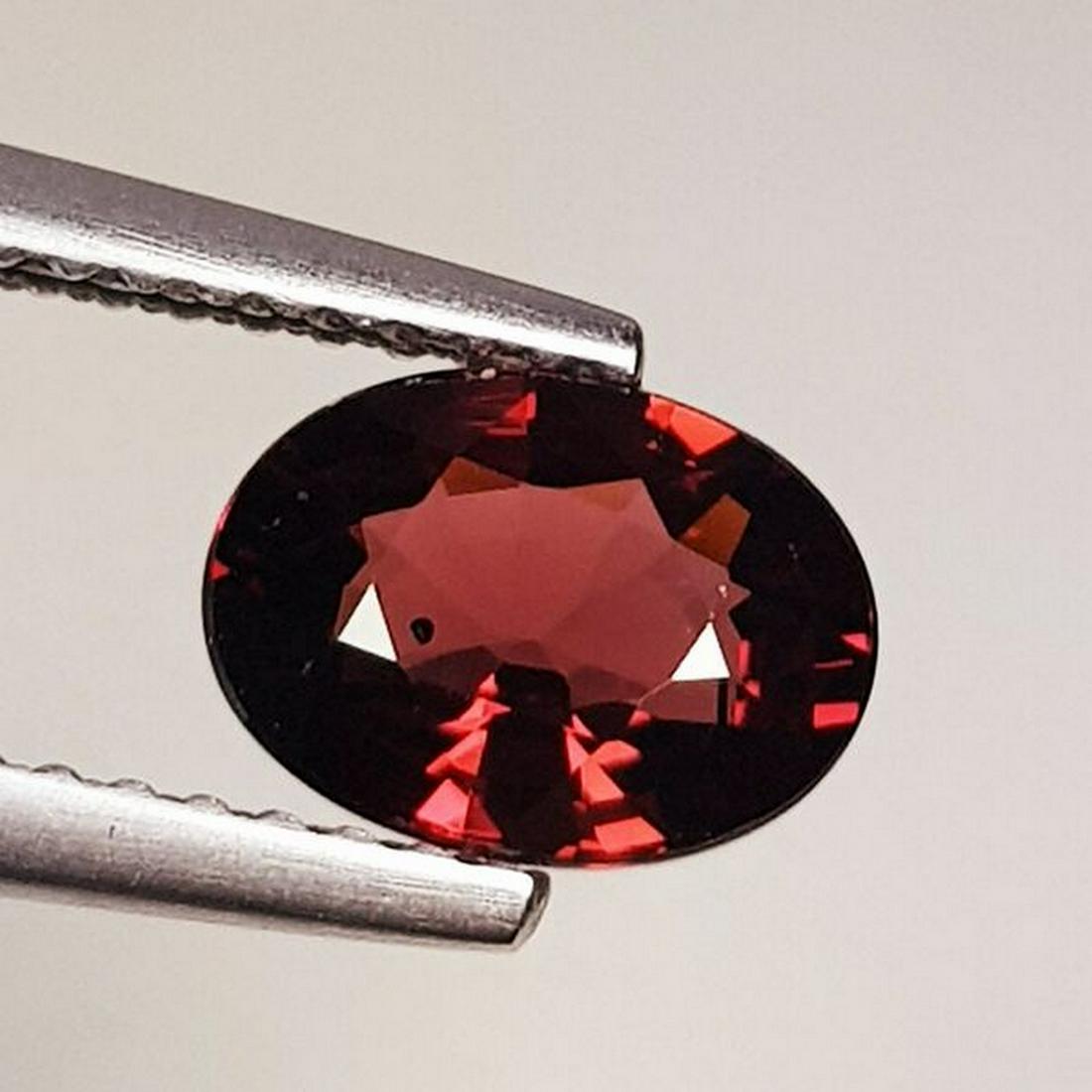 Natural Rhodolite Garnet Oval Cut 1.47 ct: No Reserve! Title: Natural Rhodolite Garnet Oval Cut 1.47 ct Color/Clarity: VVS - VS Gemstones: Gemstones Carat Weights: 1.47 Size/Dimensions: 7.70 x 5.80 x 3.90 Additional Information: Oval - Burma S