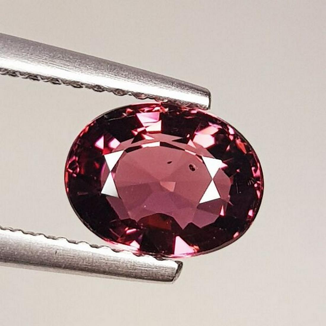 Natural Rhodolite Garnet Oval Cut 1.77 ct: No Reserve! Title: Natural Rhodolite Garnet Oval Cut 1.77 ct Color/Clarity: VVS - VS Gemstones: Gemstones Carat Weights: 1.77 Size/Dimensions: 7.90 x 6.10 x 4.00 Additional Information: Oval - Burma S