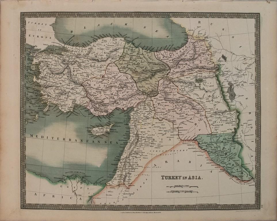 1831 Teesdale Map of Turkey in Asia -- Turkey in Asia (1 of 1)