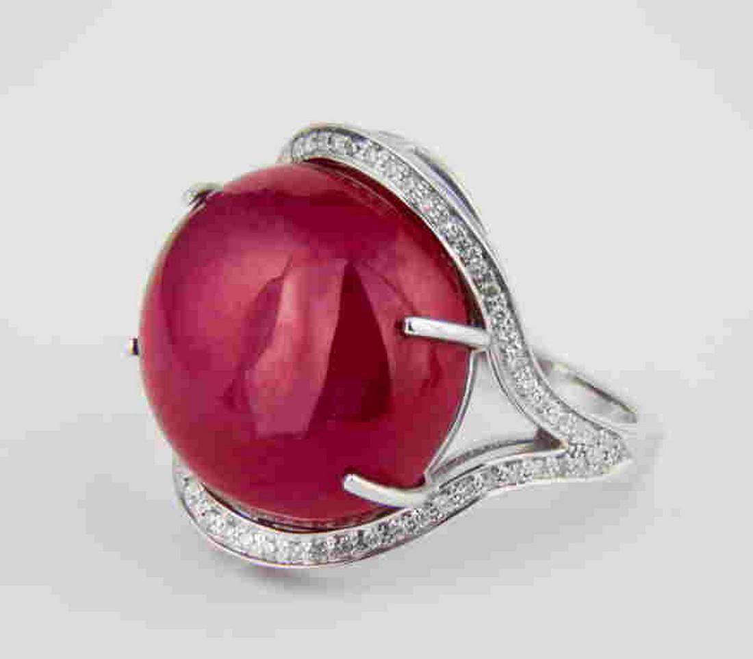Natural 27.95 ct ruby ring (1 of 6)