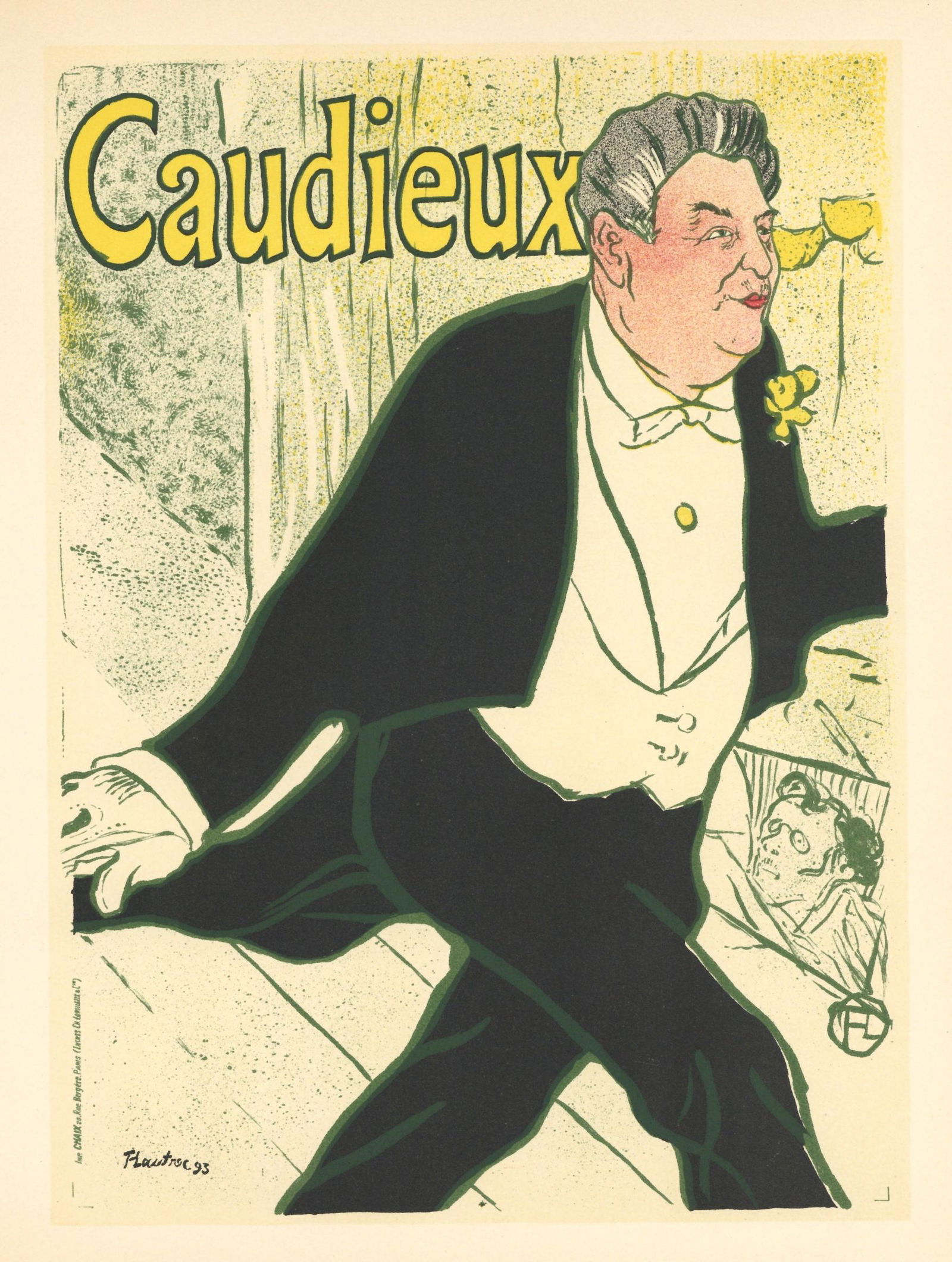 Toulouse-Lautrec lithograph poster "Caudieux" (1 of 1)