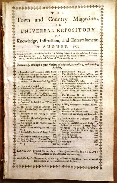 1777 Magazine Revolutionary War Ticonderoga (1 of 4)