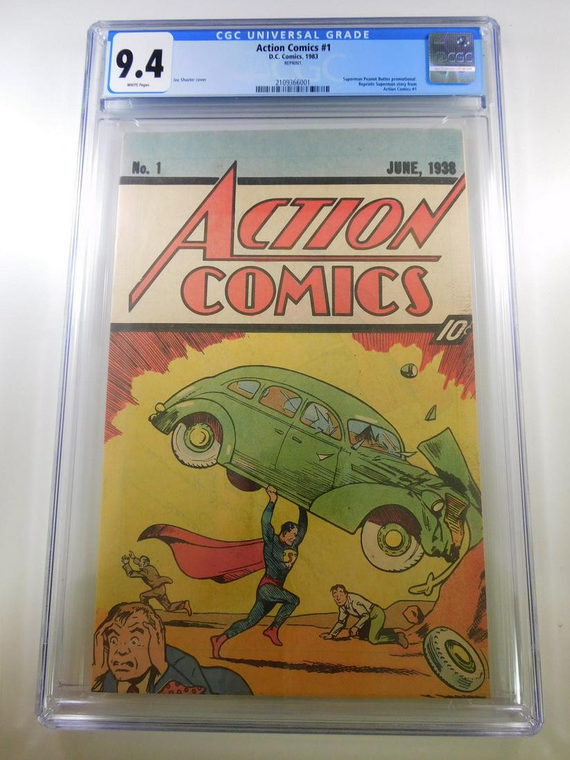 Action Comics #1 1983 Reprint CGC 9.4 (1 of 2)