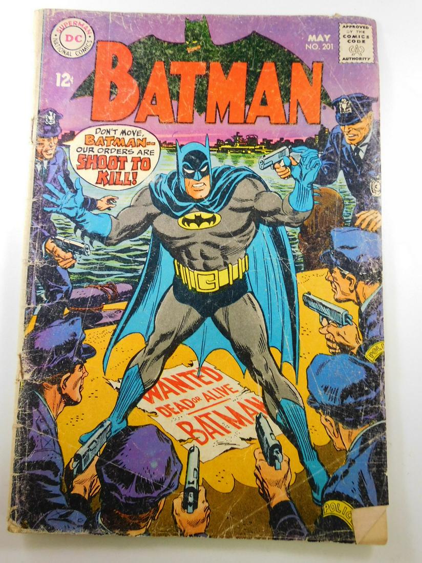 Batman #201: No Reserve! Batman #201 GD Shipping: Individual Comics: Flat-rate of $9.99 (1-8 comics) or $19.99 (9+ comics) to anywhere within the contiguous U.S. International: Foreign shipping rates are determine