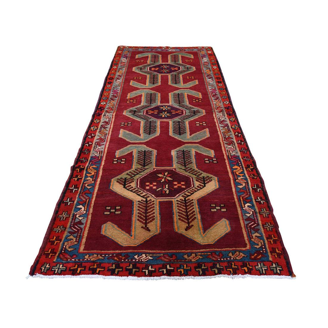 Semi Antique Persian Northeast Pure Wool Wide Gallery (1 of 6)