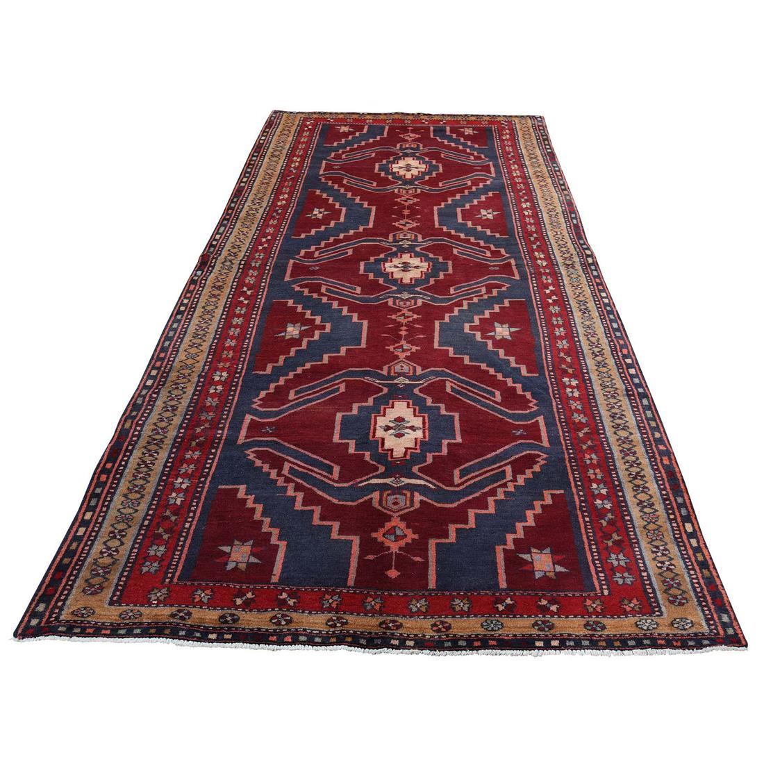 Semi Antique Persian Northeast Pure Wool Wide Gallery (1 of 6)