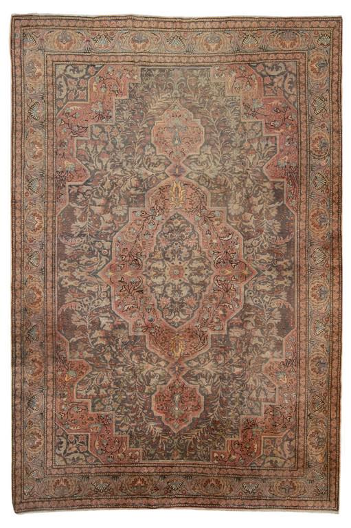 Hand-knotted Keisari Vintage Blue, IvoryRug 6'4" x 9'4" (1 of 3)