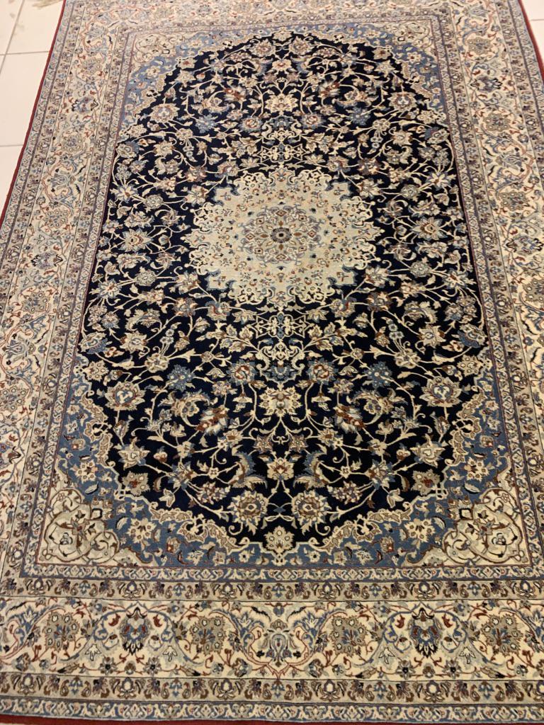 Fine Semi Antique Hand Woven Nain 6La Silk&Wool 8x5.8 (1 of 16)