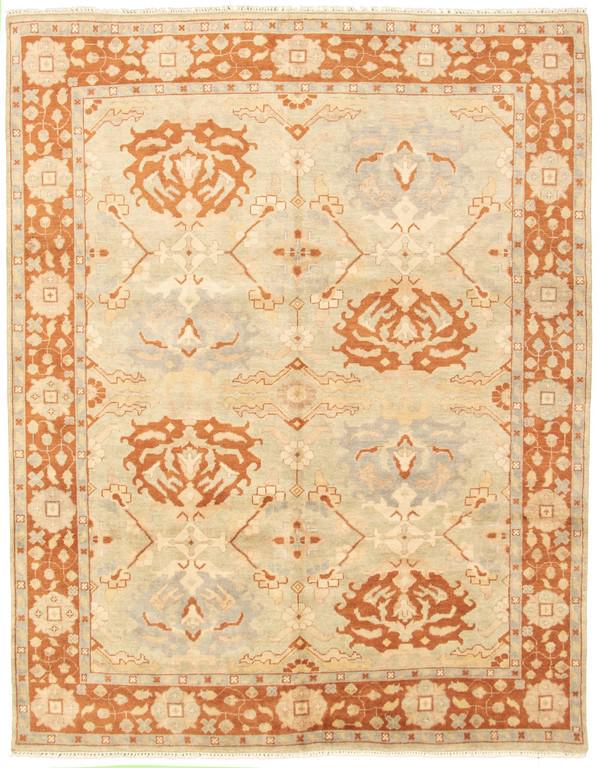 Hand-knotted Royal Ushak Light Green Wool Rug 8'1" x (1 of 3)
