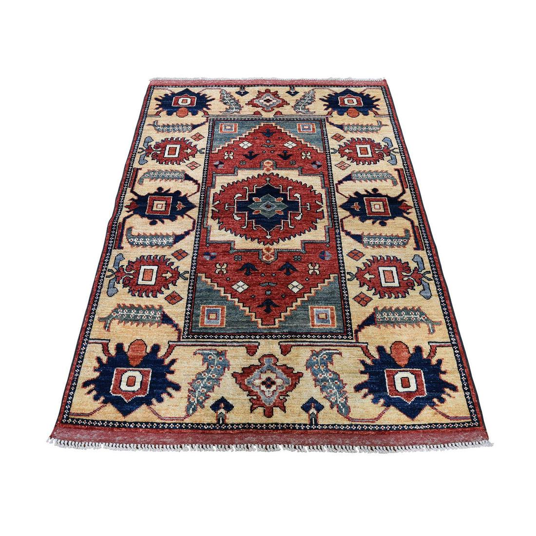 Afghan Ersari Pure Wool Hand-Knotted Oriental Rug (1 of 6)