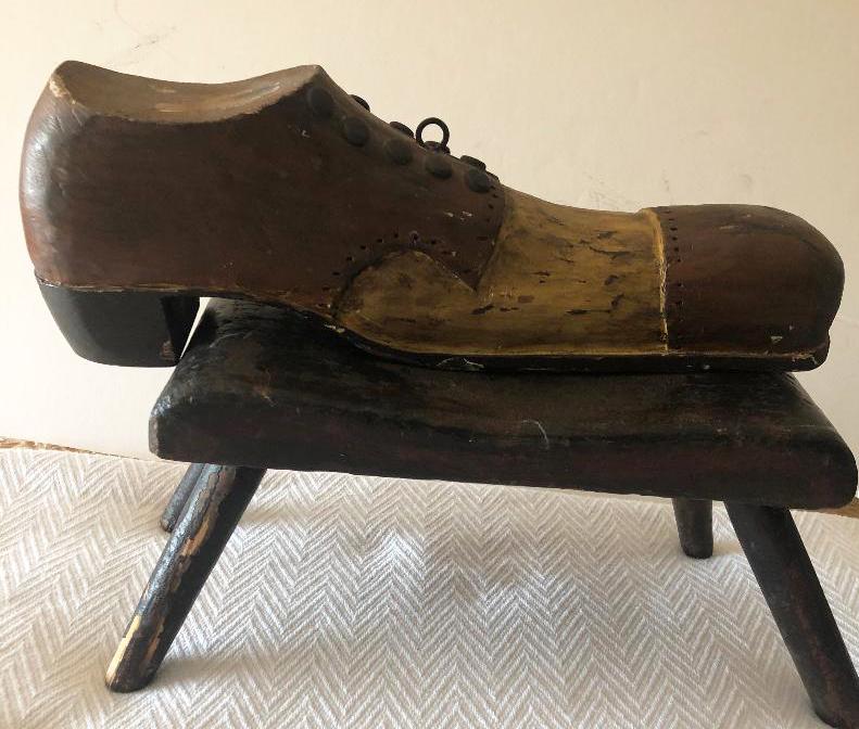 Trade Sign originally hung in shoe store, original (1 of 5)