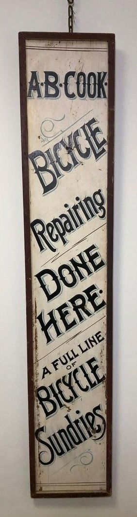 Wooden Bicycle Repair Sign (1 of 3)