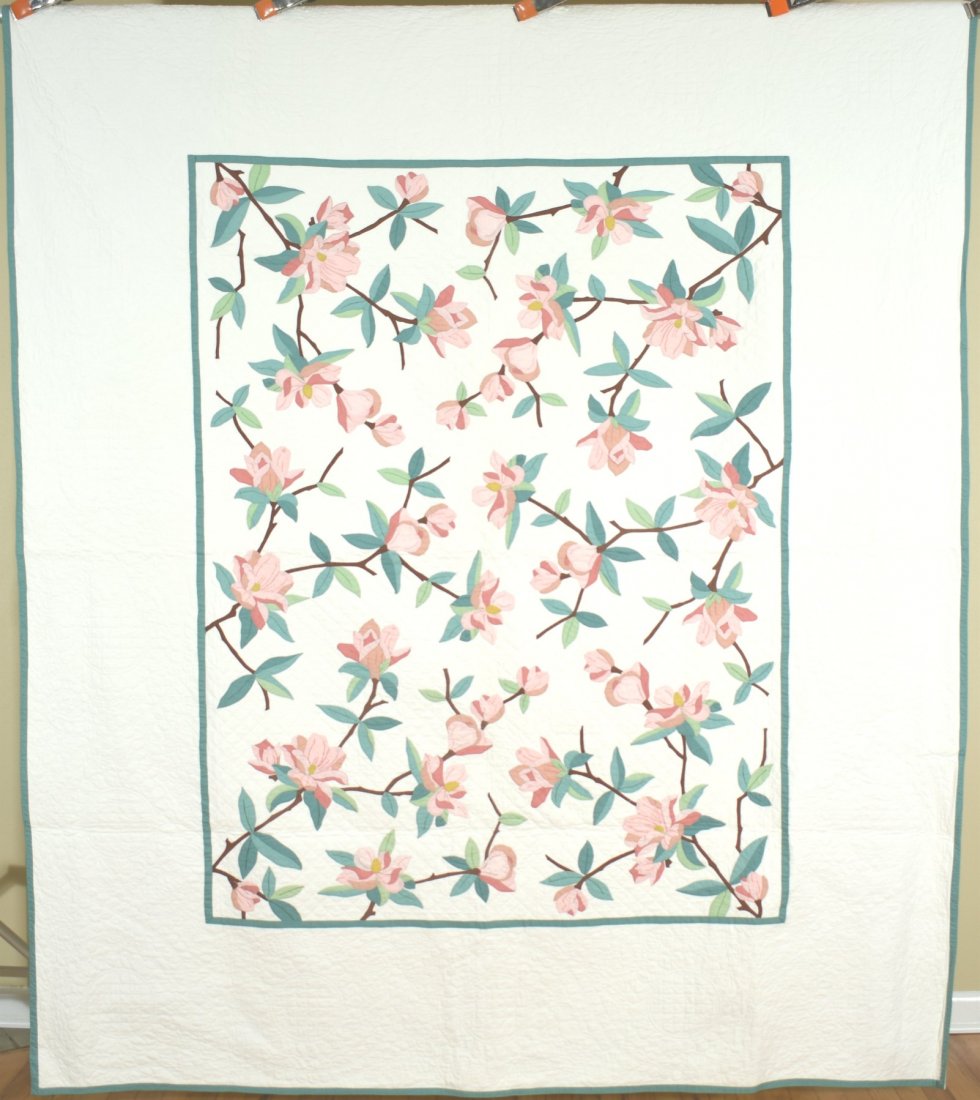 30's Magnolia Applique Quilt (1 of 8)