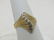 Vintage 10kt Diamond Art Deco Themed Ring, Sz. 6, Also - 8
