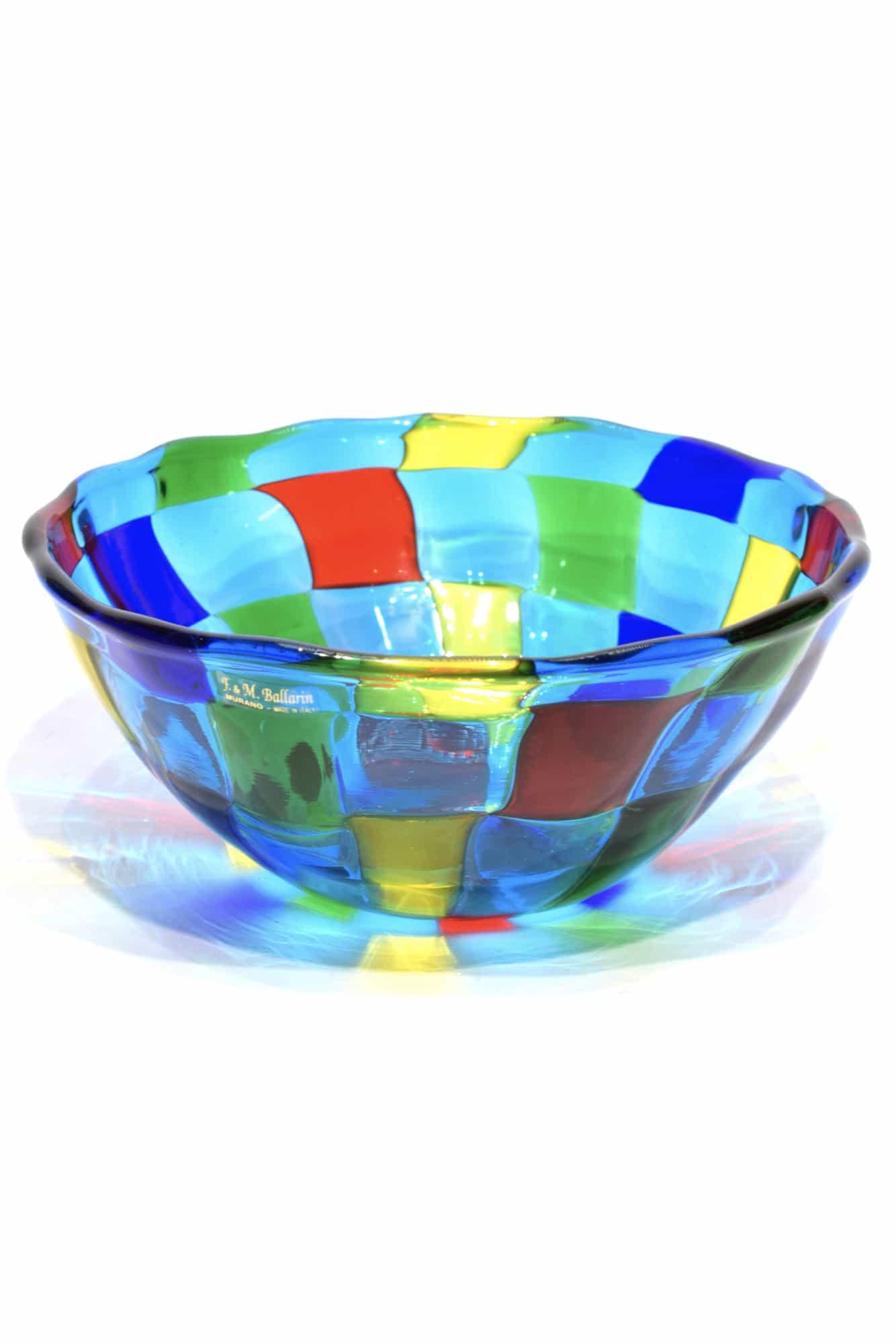 Murano Glass Cup Pezzato Signed: Title: Murano Glass Cup Pezzato Signed Maker: Angelo Ballarin Date/Period: 2020 Origin: Murano Dimension: 8,5 x 20,5 cm 700 grams Material: Glass Provenance:Glass cup pezzata, made by glass master Bal