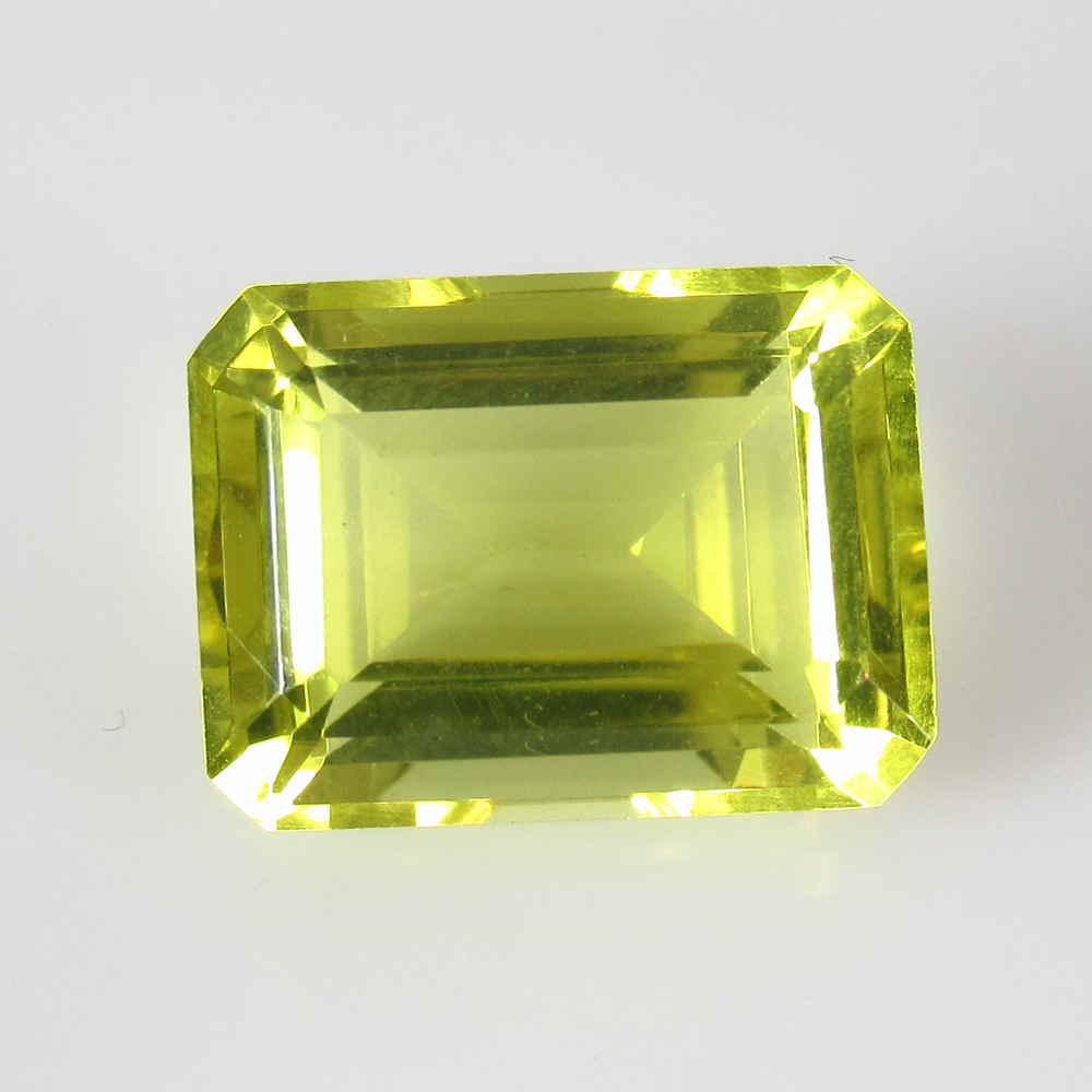 12.23 Ctw Natural Lemon Quartz Octagon Cut: Title: 12.23 Ctw Natural Lemon Quartz Octagon Cut Stone Clarity: VVS Gemstones: Lemon Quartz Carat Weights: 12.23 Size/Dimensions: 16.00 x 12.00 x 8.50 mm Additional Information: Good Luster / Top Cla