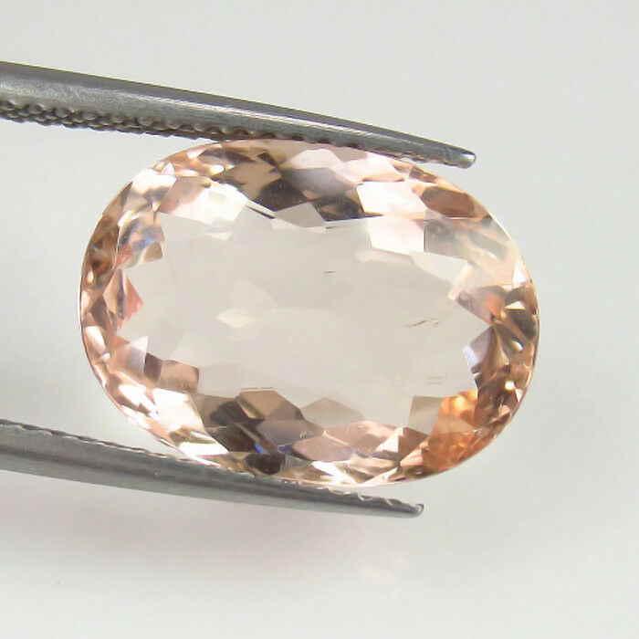 5.34 Ctw Natural Full Luster Peach Yellow Morganite (1 of 2)