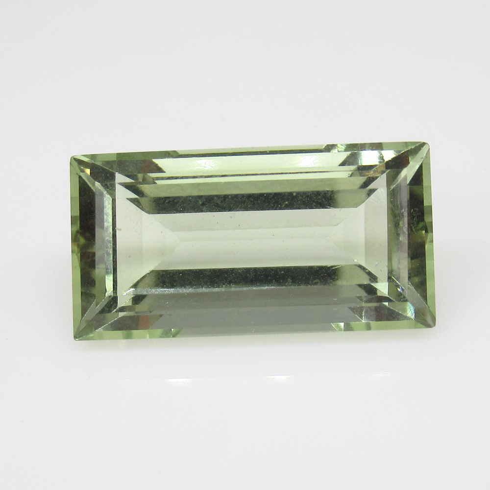 14.87 Ctw Natural Green Amethyst Rectangle Cut (1 of 2)