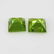 3.73 Ctw Natural Pakistan Peridot Square Pair - 2