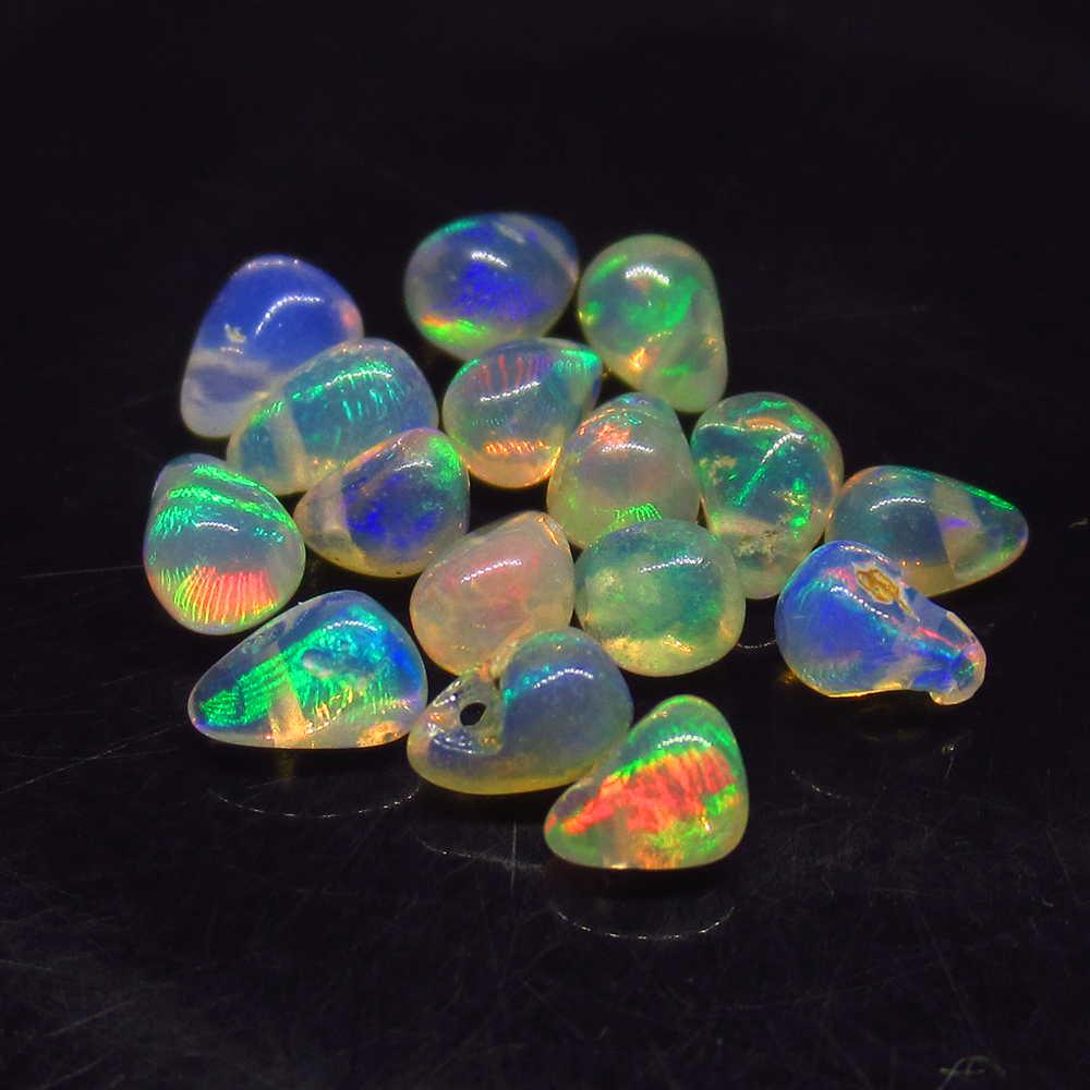 2.11 Ctw Natural 16 Drilled Pear Multi-Color Fire Opal (1 of 2)