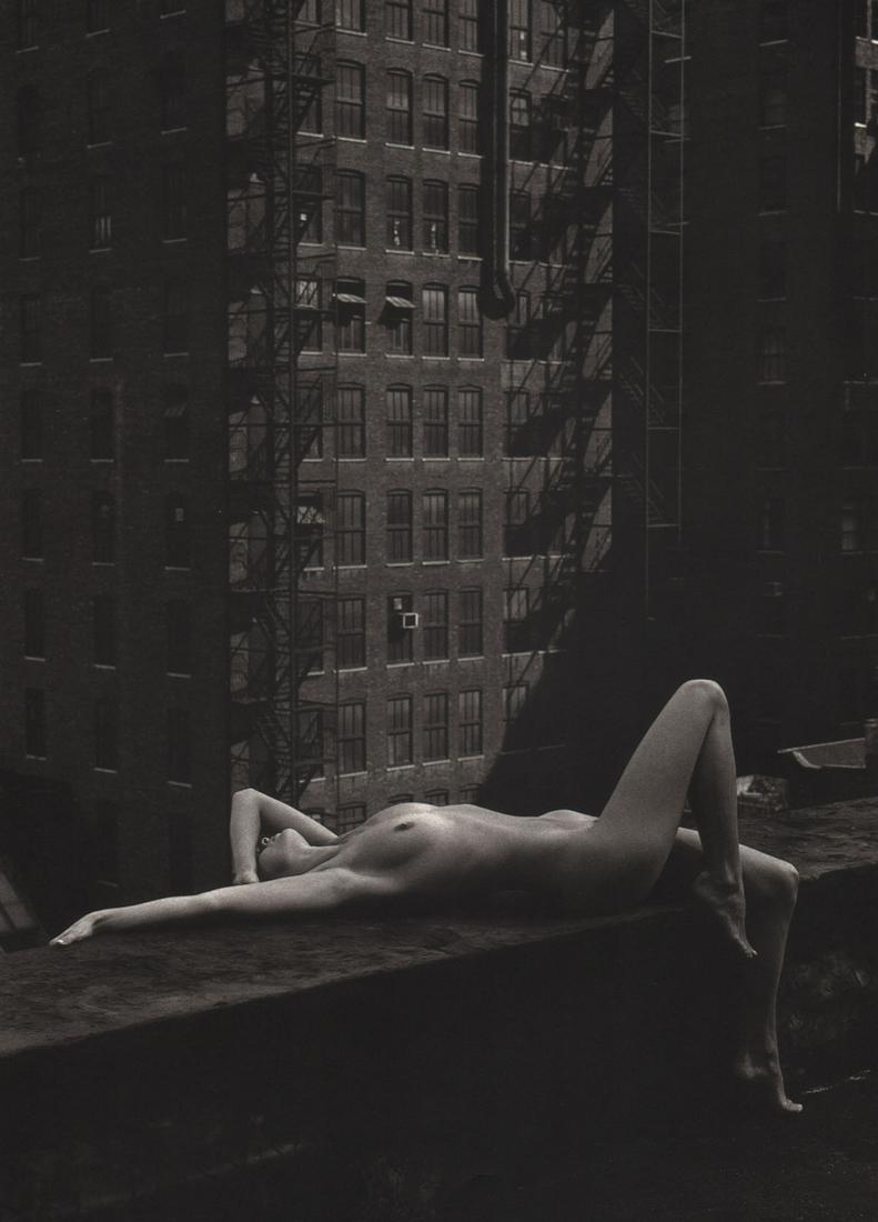PATRICK DEMARCHELIER - Nude, New York, 1975: Artist: PATRICK DEMARCHELIER Print Title: Nude, New York, 1975 Medium: Photo-lithograph Printed 1990’s in the US Image size (inches) approx. 12 x 9” Artist Bio: Patrick Demarchelier ( b. 1943 ) is