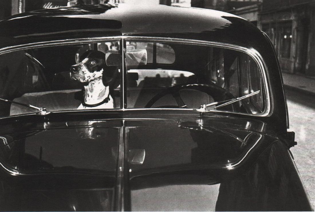 ELLIOTT ERWITT - Waiting, 1951: Artist: ELLIOTT ERWITT Print Title: Waiting, 1951 Printing Date: 1990’s Medium: Photo-Lithograph Printed in: France Image Size: approx. 5 x 8” Artist Bio: Elliott Erwitt (1928) is an American adve
