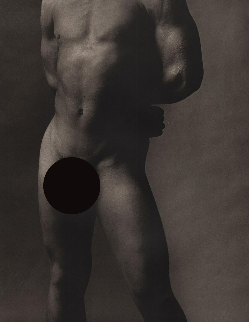KEN HAAK - Male Nude,1974: Artist: KEN HAAK Print Title: Male Nude,1974 Medium: Tri-tone Photo-lithographs(Limited edition of 5000) Printed in the 1980’s, in the US Image size (inches) approx. 13 x 10” Ken Haak(1923 - 1991)