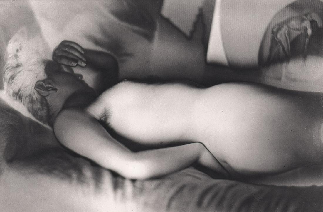 MAN RAY - Meret Oppenheim, Nude, 1933: Artist: MAN RAY Print Title: Meret Oppenheim, Nude, 1933 Medium: PhotoLitho Printed 1980’s in GERMANY Image size (inches) approx. 5 x 7” Man Ray was an American visual artist who spent most of his