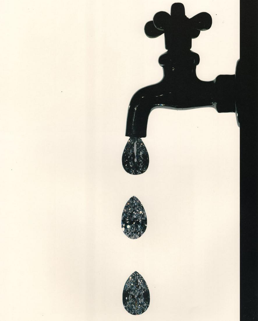 IRVING PENN - Faucet Dripping Diamonds, NY, 1963: Artist: IRVING PENN Print Title: Faucet Dripping Diamonds, NY, 1963 Medium: Quad-tone Photoengraving Printed 1990’s in the US Image size (inches) approx. 9.5 x 7.5 Irving Penn was an American photog