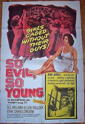 So Evil, So Young '62 1 SH ~ Jill Ireland! ~ Bad Girls (1 of 1)