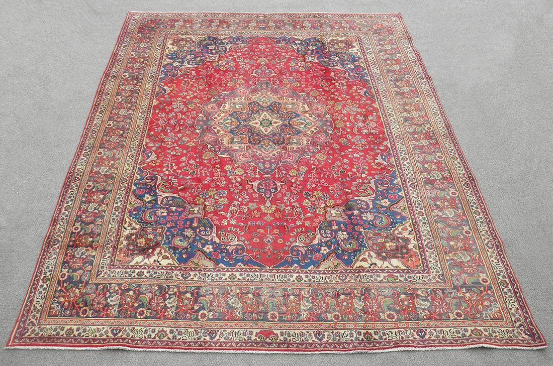 Handmade Semi Antique Persian Kashan 12.8x9.6 (1 of 8)