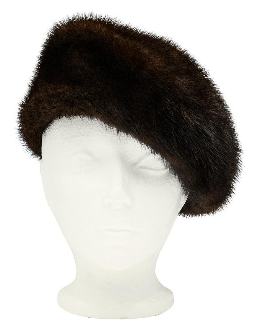 Anonymous Mink Beret: Fabulous 1970's mink beret by Agnes France. Gorgeous fur, beautifully preserved. Perfectly clean interior. The perfect touch for your winter look. Excellent vintage condition. Perimeter 23.5" Reserve: