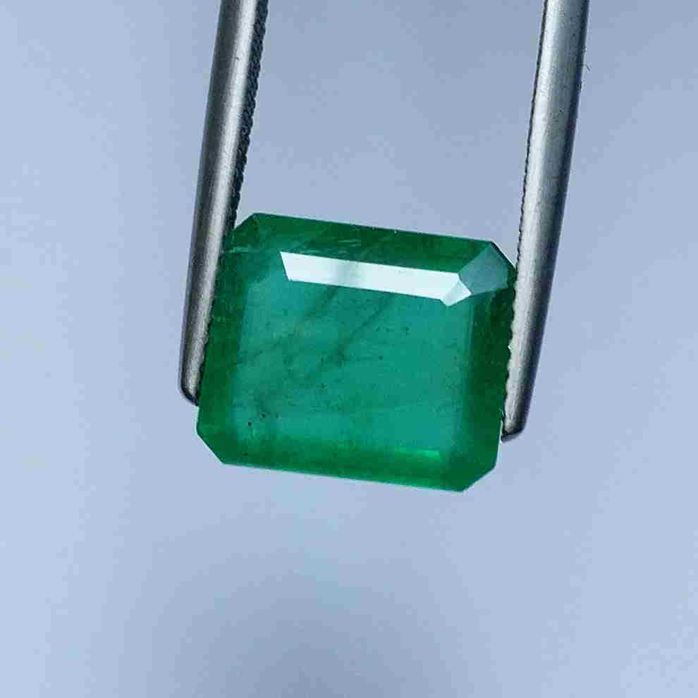 5.80CT Natural Emerald Octagon cut Rich Green Top (1 of 5)