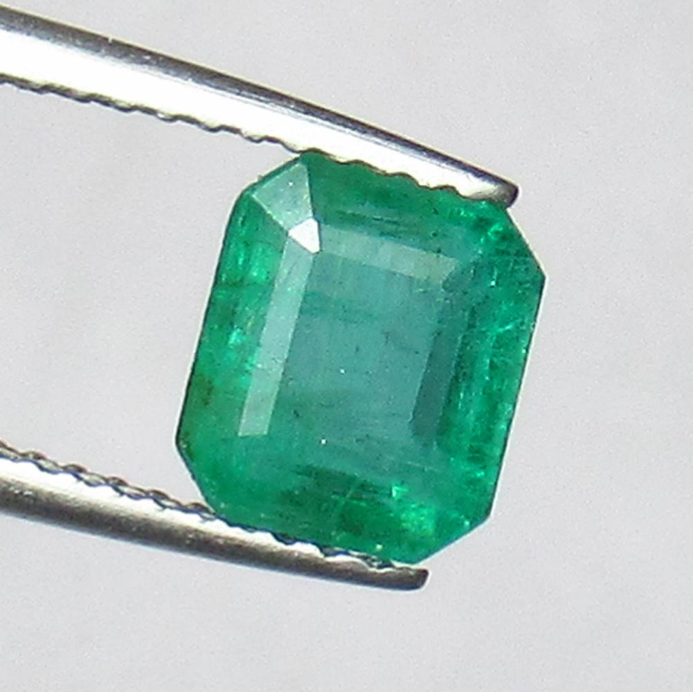 1.85 Ct Natural Zambian Emerald Octagon Cut (1 of 2)