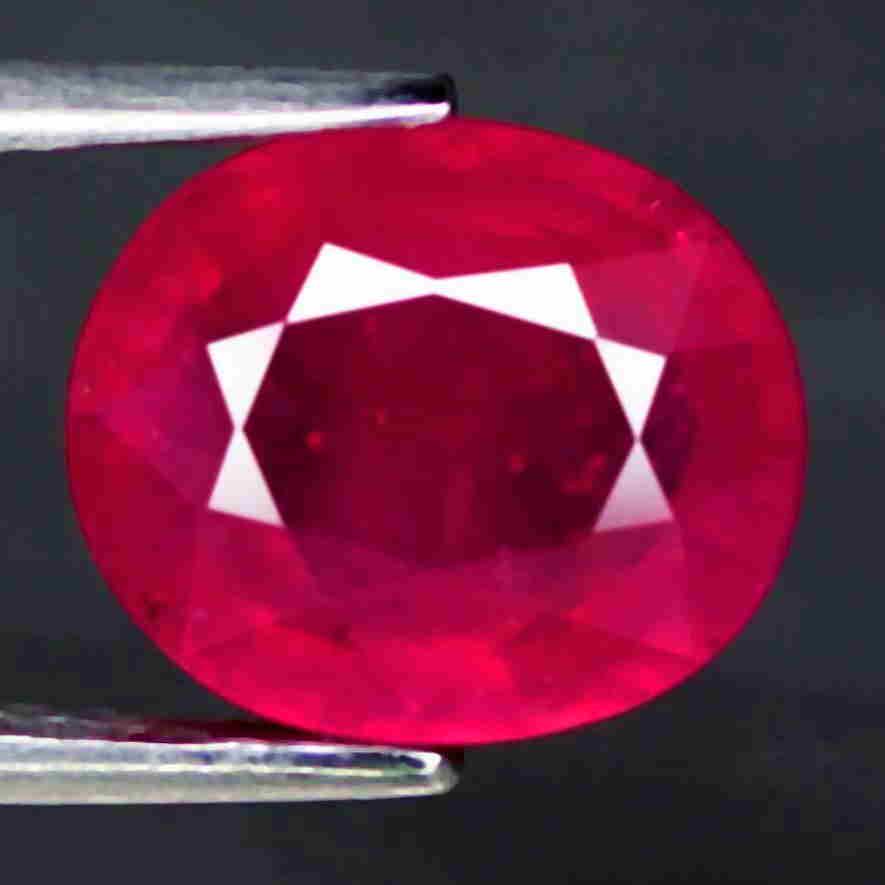3.08 cts Natural Oval Pink Red Ruby (1 of 1)