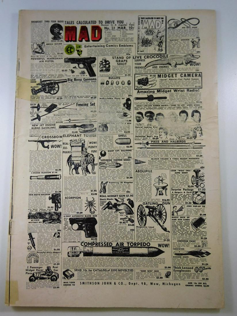 MAD #21 First Appearance of Alfred E Neuman on Cover (1 of 2)