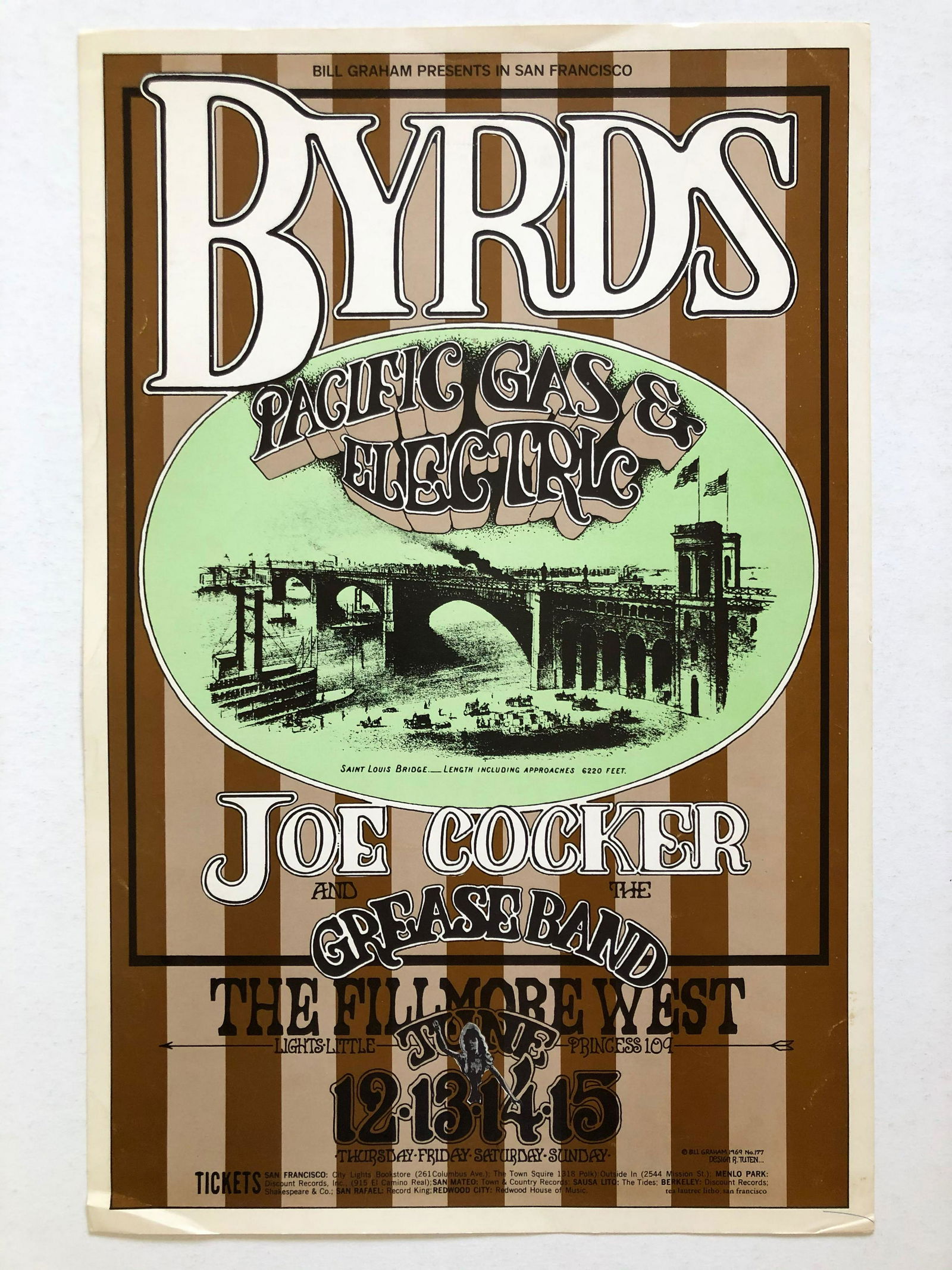 BG177 - BYRDS and JOE COCKER 1st (1 of 1)