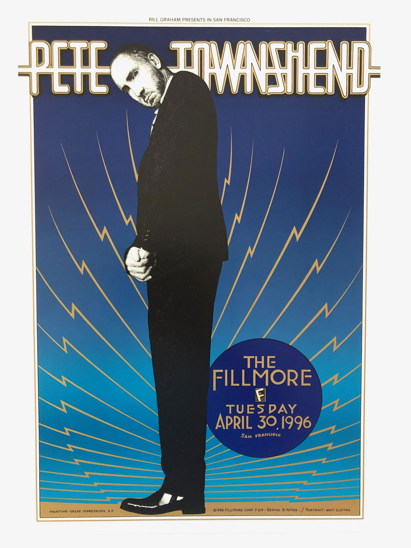 F219 Pete Townshend Poster (1 of 1)