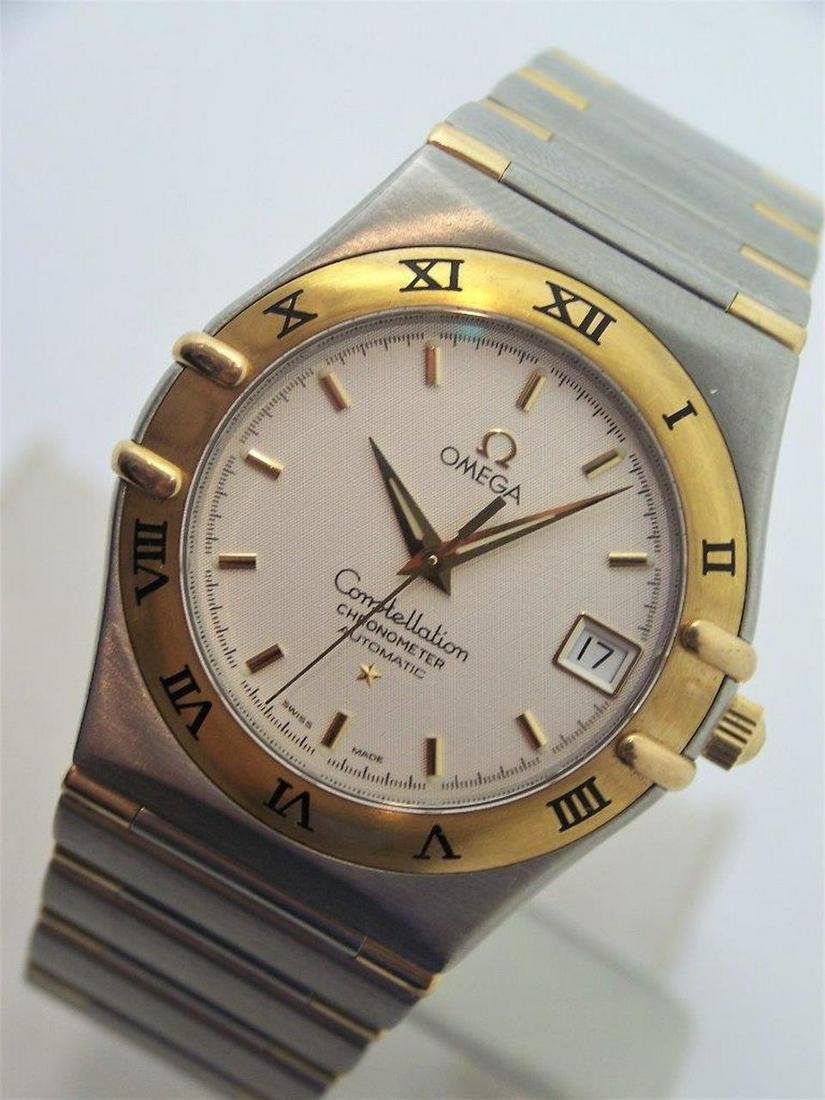 Mens S/Steel/18k OMEGA CONSTELLATION CHRONOMETER: Description Mens S/Steel & 18k OMEGA CONSTELLATION CHRONOMETER Automatic Watch Half Bar 35.5mm???? This Mens Omega watch is Swiss made Great present for yourself or someone you love as well as for wat