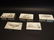 5 Folk Art Scrimshaw Etched Bone & Wood Trinket Box set