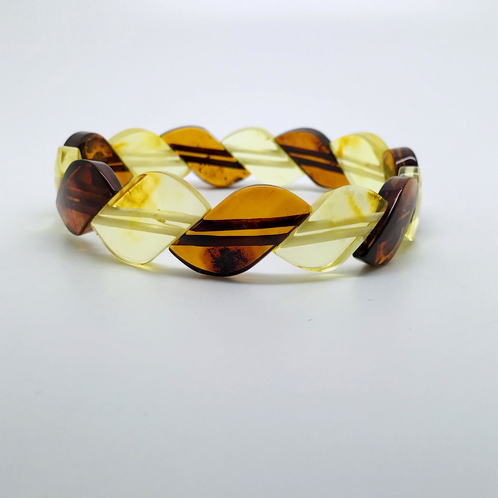 Unique and Remarkable Amber Bracelet made from Hand (1 of 7)