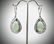 925 SS Pear Shaped Cocktail Earrings w Jade & CZs
