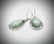 925 SS Pear Shaped Cocktail Earrings w Jade & CZs - 2