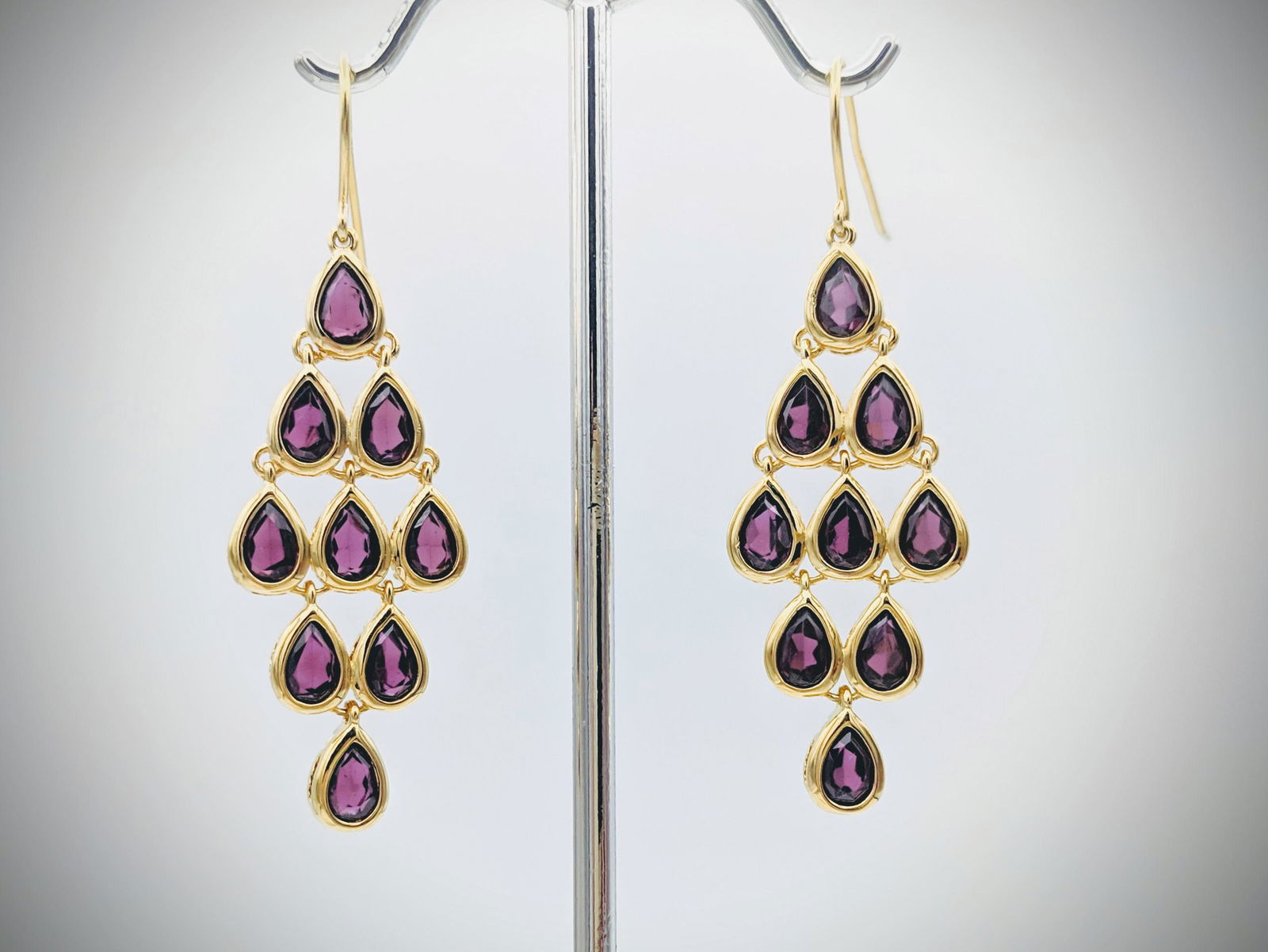 Chandelier Earrings w Amethyst (1 of 3)