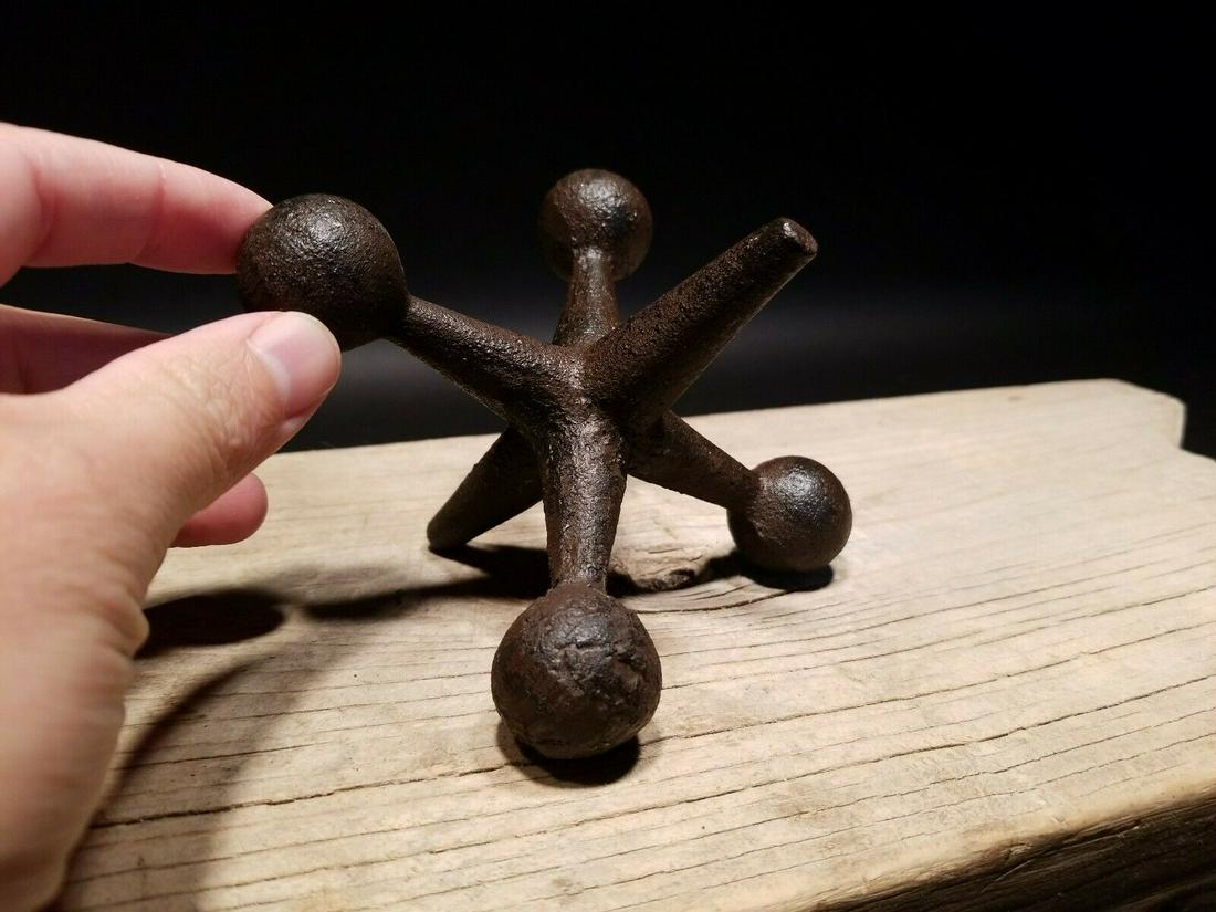 Cast Iron Small Jack Statue Bookend Door Stop: 4 1/2" x 5 1/2" Such a charming heavy reproduction cast iron "Jack". Nice solid quality! Such a great item makes a great door stop bookend even a paperweight. All solid cast iron Reserve: $20.00 Shipp