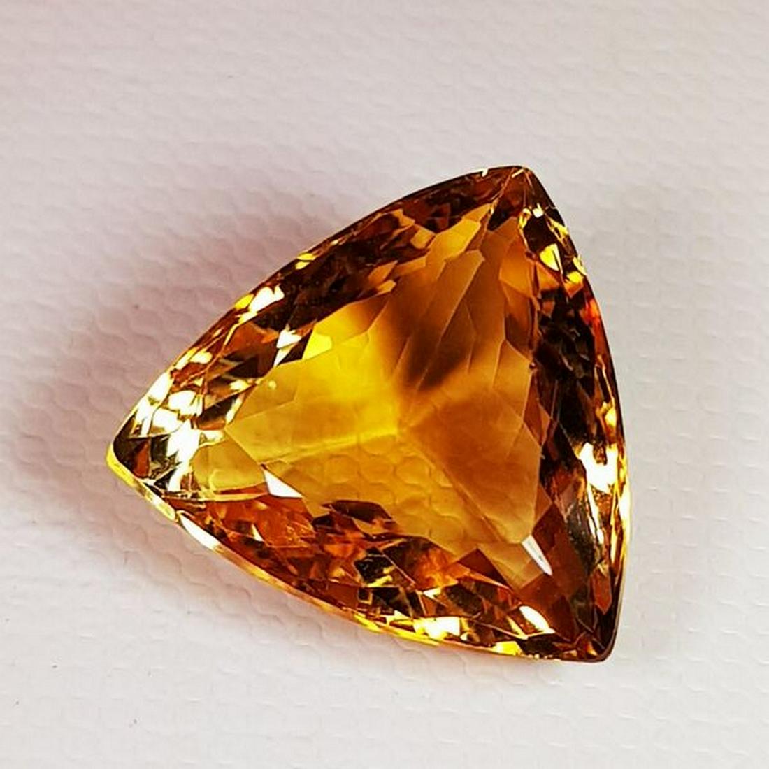 Natural Citrine Triangle Cut 10.42 ct (1 of 5)