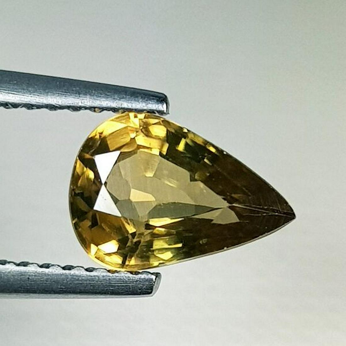 1.79 ct Natural Zircon Pear Cut: No Reserve! Title: 1.79 ct Natural Zircon Pear Cut Color/Clarity: VVS Carat Weight: 1.79 Size/Dimensions: 8.70 x 6.00 x 3.60 Additional Information: Pear - Cambodia Shipping: Domestic: Flat-rate of $1