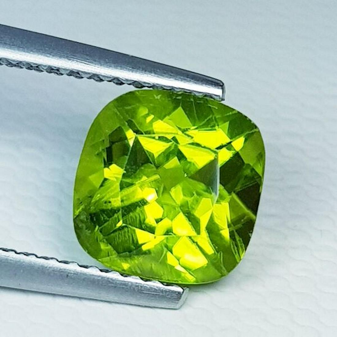 2.50 ct Natural Peridot Cushion Cut (1 of 5)
