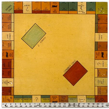 WOOD MONOPOLY GAME BOARD (1 of 8)
